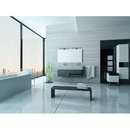 LED osvetljenje za kupatilsko ogledalo ASTEN LED/12W/230V IP44 crna