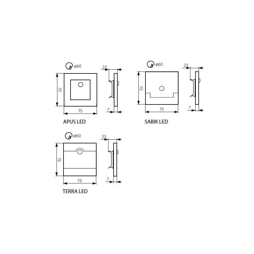 LED svetlo za stepenište sa senzorom LED/0,8W/12V 3000K