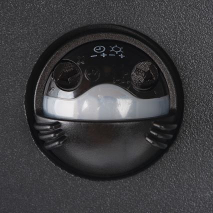 LED spoljašnje zidno svetlo sa senzorom pokreta i sumraka REKA LED/7W/230V IP54 antracitno, četvrtasto