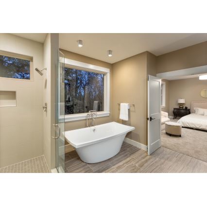 Plafonsko svetlo za kupatilo SANI 1xGU10/10W/230V IP44 matni hrom