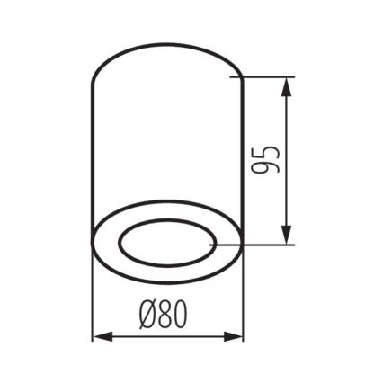 Plafonsko svetlo za kupatilo SANI 1xGU10/10W/230V IP44 matni hrom