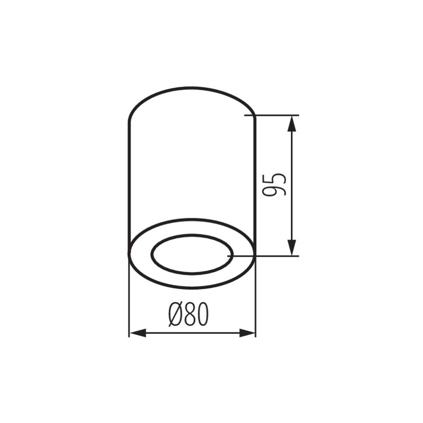 Plafonsko svetlo za kupatilo SANI 1xGU10/10W/230V IP44 matni hrom