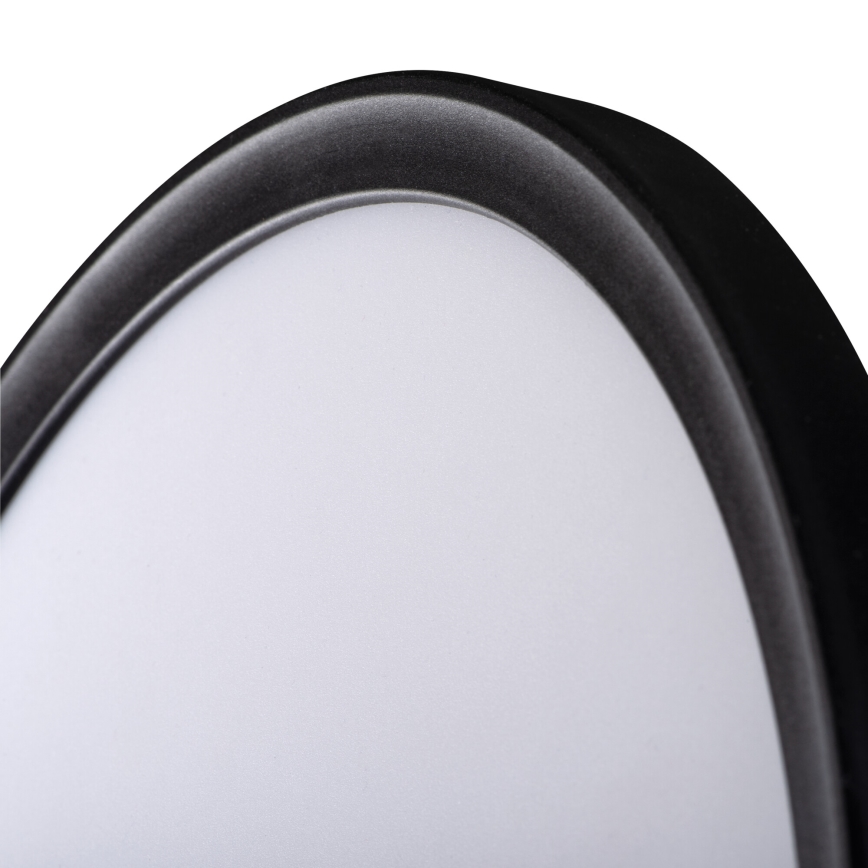 LED plafonsko svetlo za kupatilo AZPO LED/18,5 W/230 V, prečnik 29 cm, IP54, crno