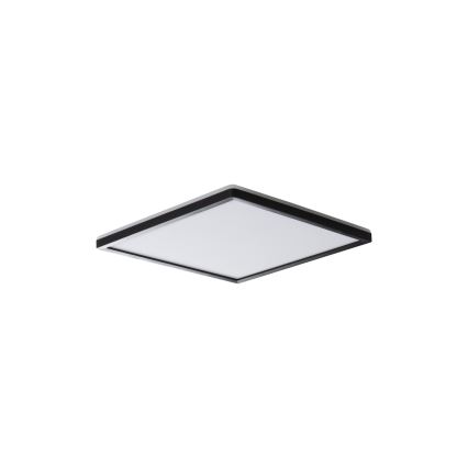 LED stropno svetlo AZPO LED/12,3W/230V 3000/4000/6000K 22,5x22,5 cm IP54 crna