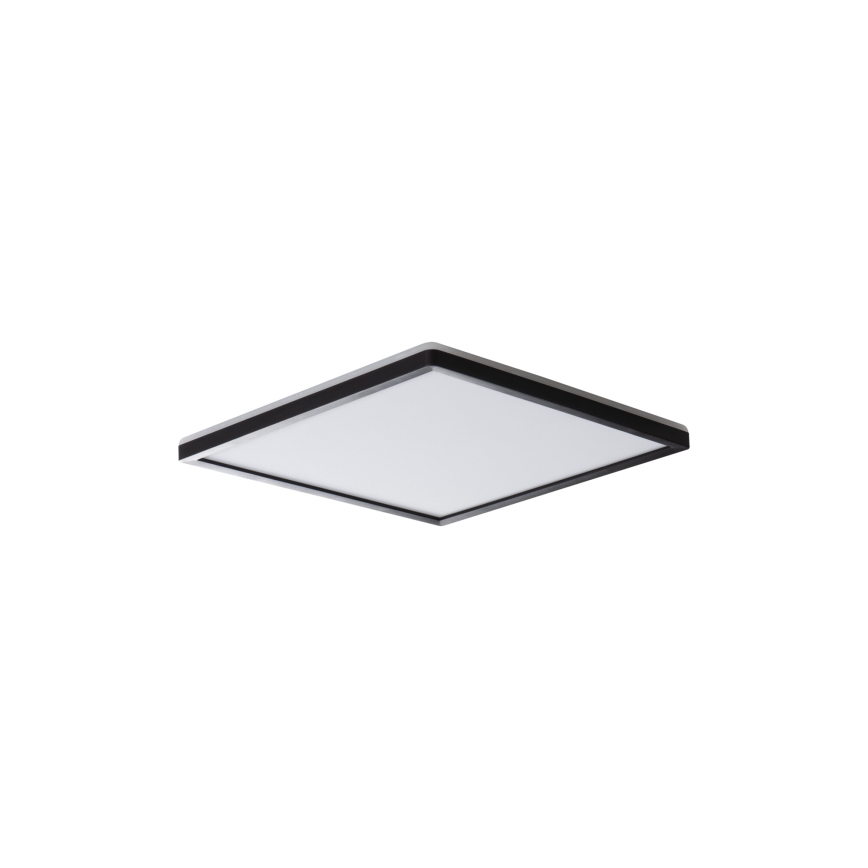 LED stropno svetlo AZPO LED/12,3W/230V 3000/4000/6000K 22,5x22,5 cm IP54 crna