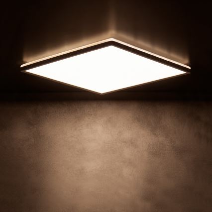 LED plafonsko svetlo AZPO LED/17,5W/230V 3000/4000/6000K 30x30 cm IP54 crna