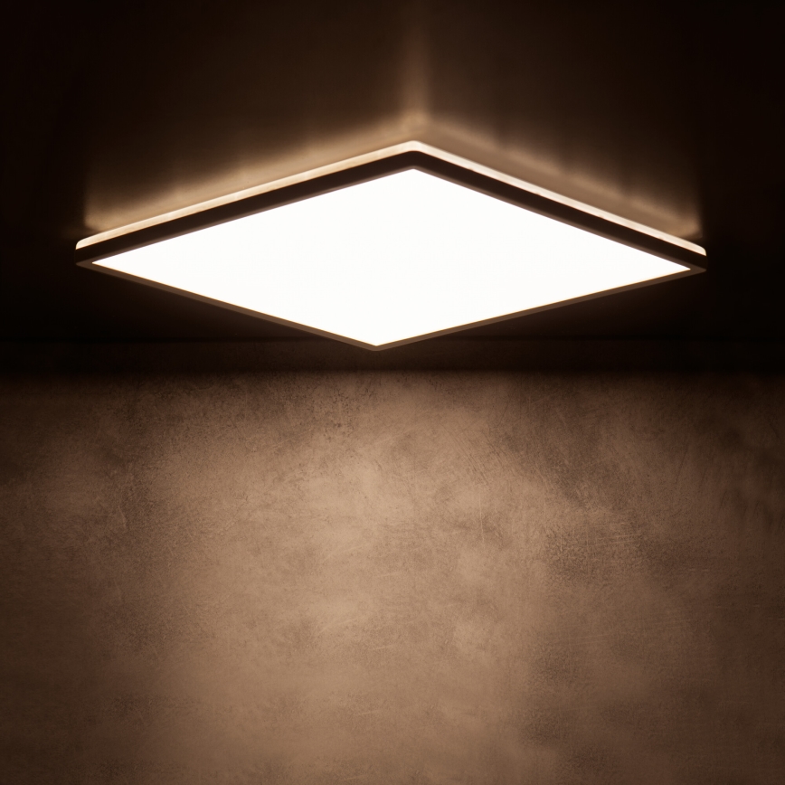 LED plafonsko svetlo AZPO LED/17,5W/230V 3000/4000/6000K 30x30 cm IP54 crna