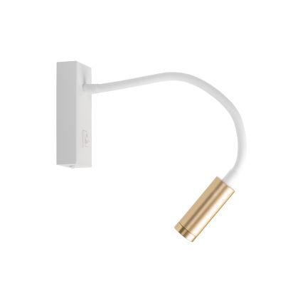 LED fleksibilna lampica TONIL LED/3,3W/230V bela/zlatna