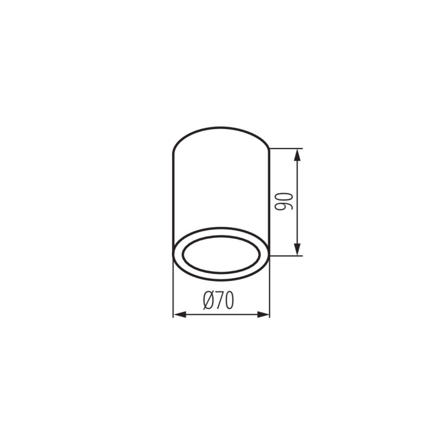 Kanlux 33360 - Spoljašnja spot svetiljka AQILO 1xGU10/7W/230V IP65 bela