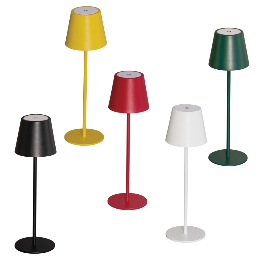 LED prigušiva punjiva stona lampa INITA LED/1,2W/1800 mAh IP54 crna