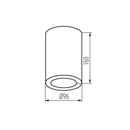Kupatilsko spot svetlo AQILO 1xE27/20W/230V IP65, belo