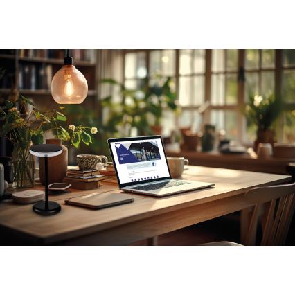 Kanlux 37311 - LED prigušiva punjiva lampa FLUXY LED/1,7W/1800 mAh IP44 crna