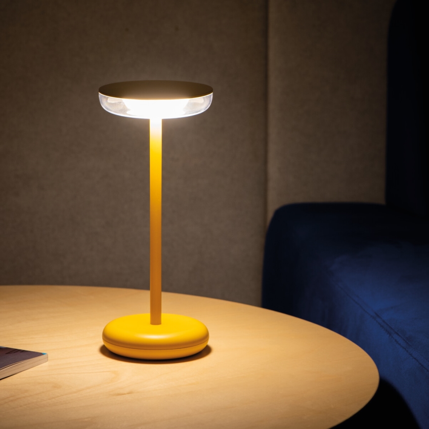 Kanlux 37314 - LED prigušiva punjiva lampa FLUXY LED/1,7W/1800 mAh IP44 žuta