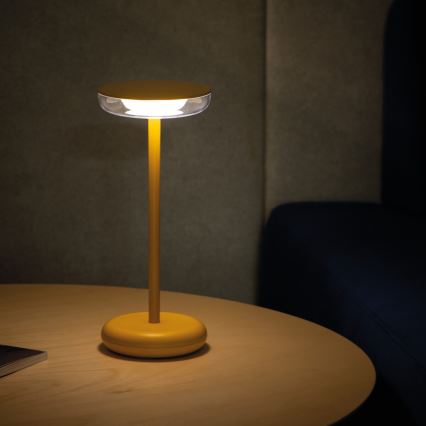 Kanlux 37314 - LED prigušiva punjiva lampa FLUXY LED/1,7W/1800 mAh IP44 žuta
