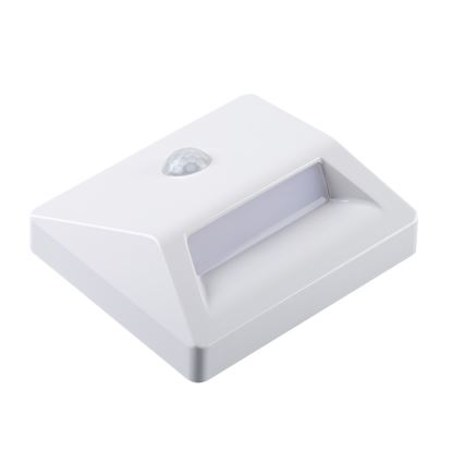 Kanlux 37392 - LED ugradna svetiljka sa senzorom pokreta i sumraka IRS LED/0,3W/3xAAA IP54 bela