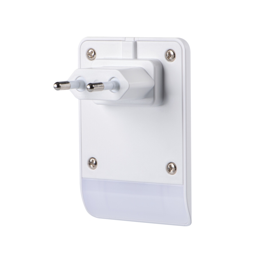 Kanlux 37394 - LED orijentaciono svetlo sa senzorom sumraka za utičnicu ORISA LED/0,28W/230V bela