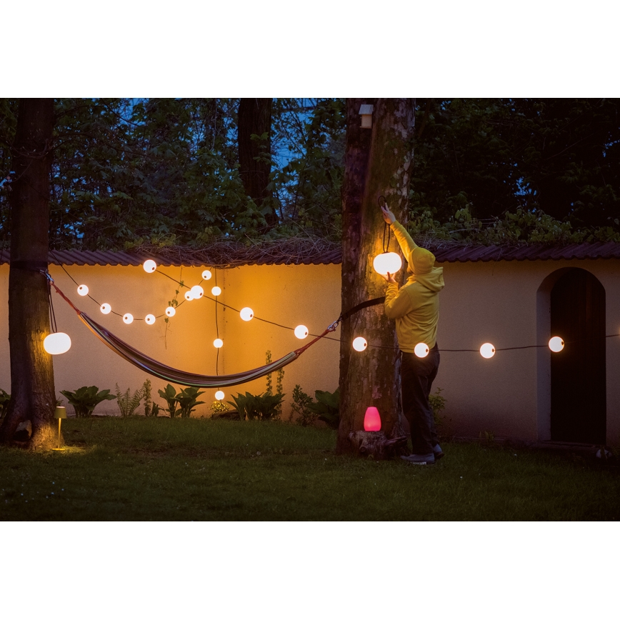 LED prigušiva punjiva viseća lampa za spoljašnju upotrebu STONO LED/1W/3000 mAh IP54