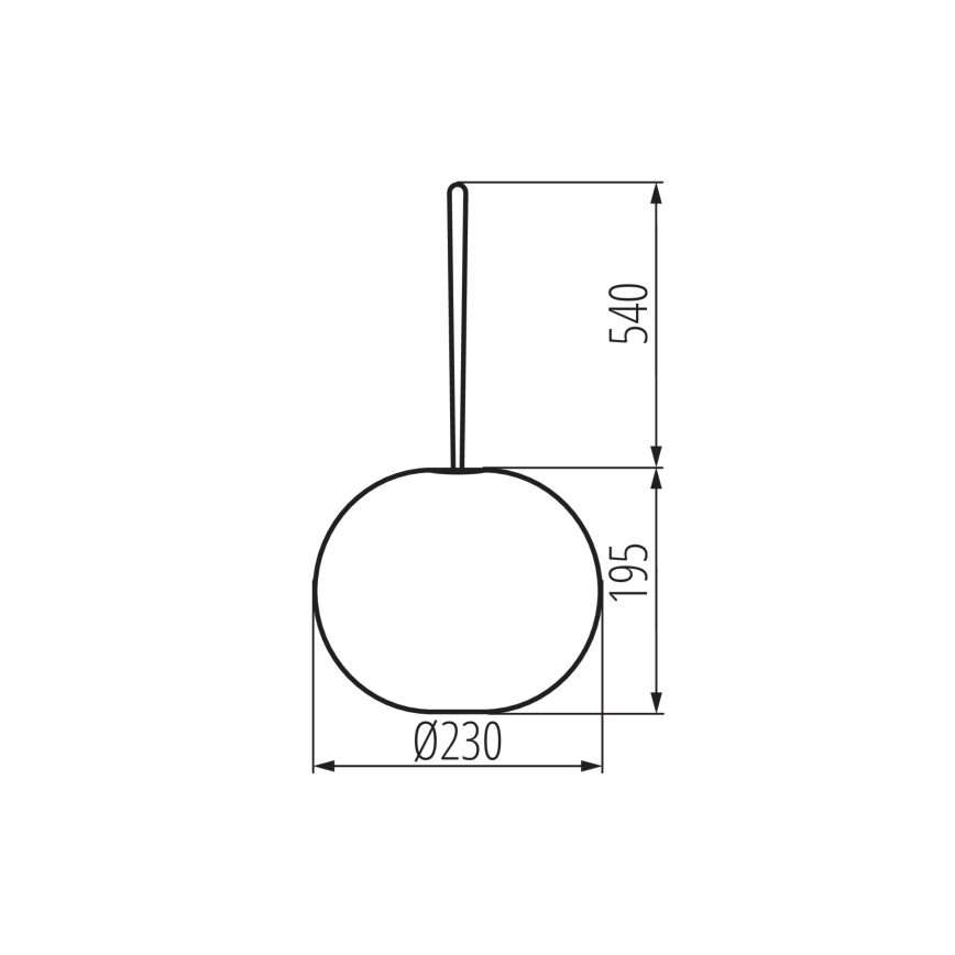 LED prigušiva punjiva viseća lampa za spoljašnju upotrebu STONO LED/1W/3000 mAh IP54