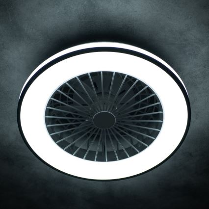 LED prigušiva stropna svetiljka sa ventilatorom PLAVE LED/48W/230V 3000/4000/6500K + daljinski upravljač