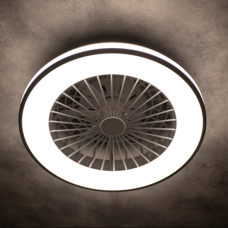 LED prigušiva stropna svetiljka sa ventilatorom PLAVE LED/48W/230V 3000/4000/6500K + daljinski upravljač