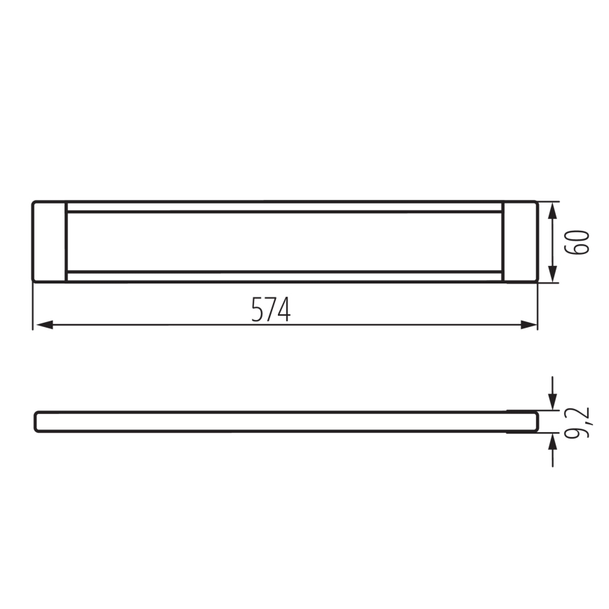 LED prigušiva rasveta za nameštaj DAXA LED/9W/24V 3000/4000/5500K
