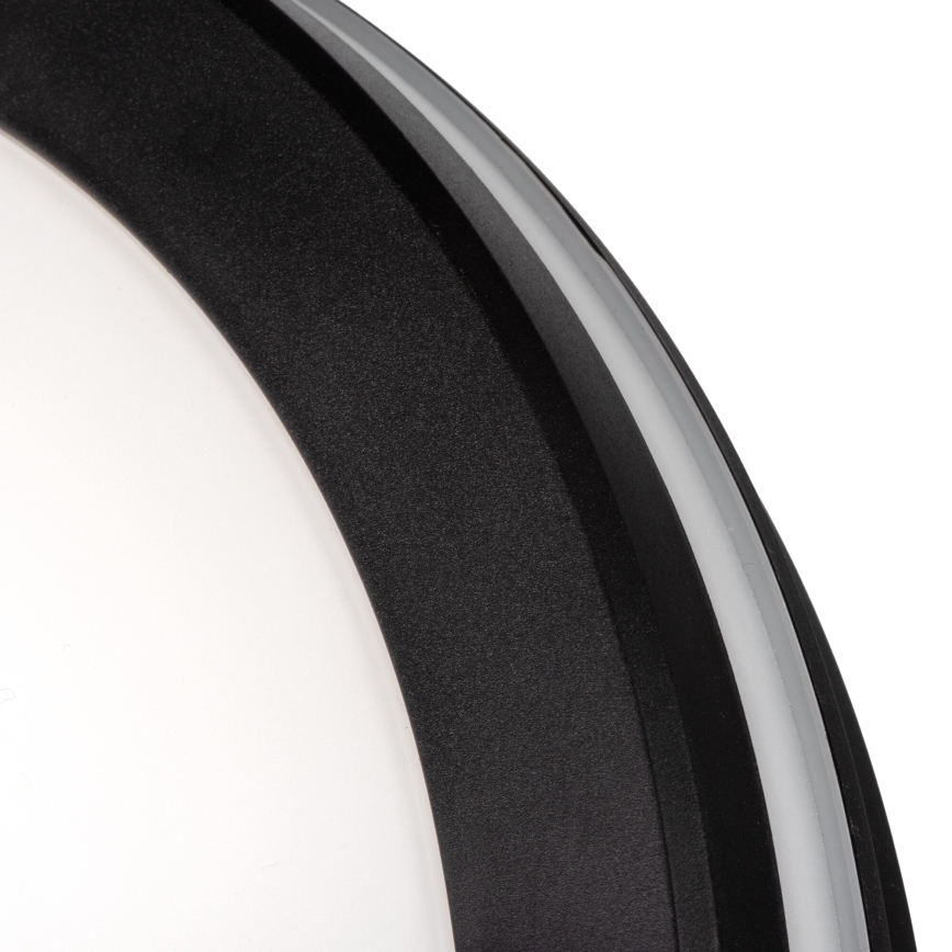 LED spoljašnje plafonsko svetlo BENO ECO LED/12W/230V 3000/4000/6500K prečnik 20 cm IP65 crno