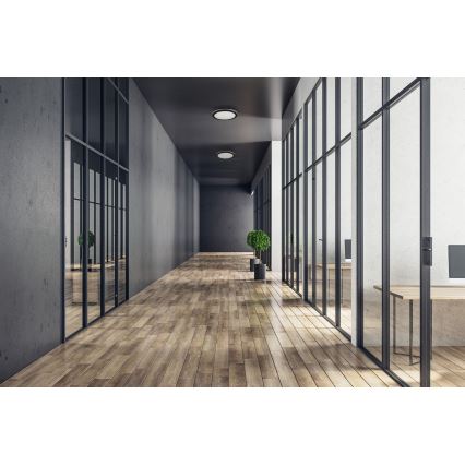 Spoljašnje plafonsko svetlo BENO ECO LED/20W/230V 3000/4000/6500K prečnik 20 cm IP65 crno