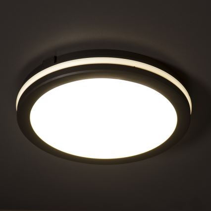 Spoljašnje plafonsko svetlo BENO ECO LED/20W/230V 3000/4000/6500K prečnik 20 cm IP65 crno