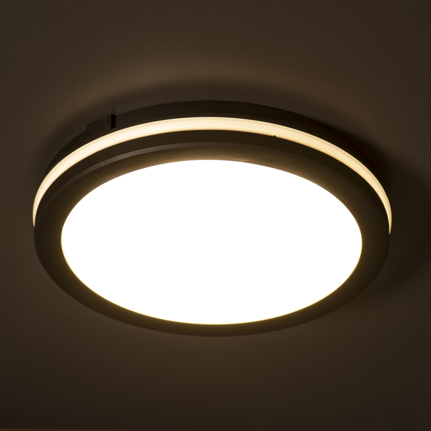 LED spoljašnje plafonsko svetlo BENO E LED/30W/230V 3000/4000/6500K prečnik 30 cm IP65 crna