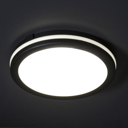 LED spoljašnje plafonsko svetlo BENO ECO LED/30W/230V 3000/4000/6500K prečnik 30 cm IP65 crna