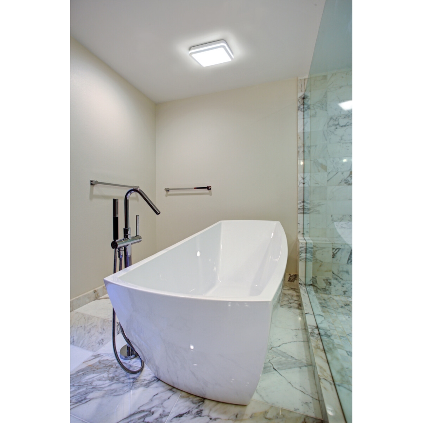 LED spoljašnje plafonsko svetlo sa senzorom pokreta BENO LED/12/18W/230V 3000/3500/4000K IP65 belo kvadratno
