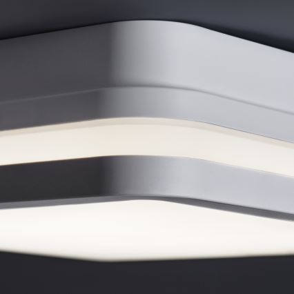 LED spoljašnje plafonsko svetlo sa senzorom pokreta BENO LED/12/18W/230V 3000/3500/4000K IP65 belo kvadratno
