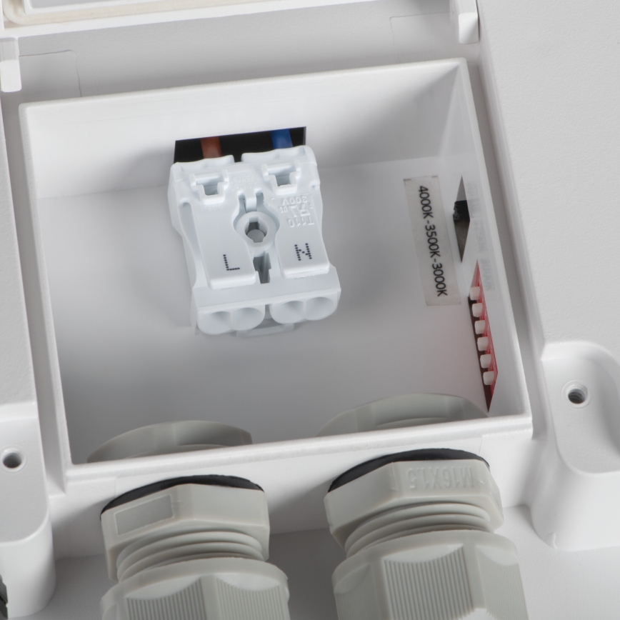 LED spoljašnje plafonsko svetlo sa senzorom pokreta BENO LED/12/18W/230V 3000/3500/4000K IP65 belo kvadratno