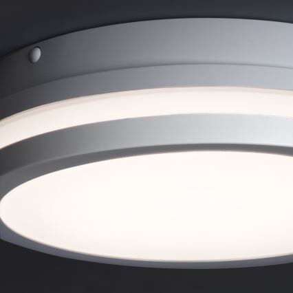 LED spoljašnje plafonsko svetlo sa senzorom pokreta BENO LED/12/18W/230V 3000/3500/4000K IP65 belo okruglo
