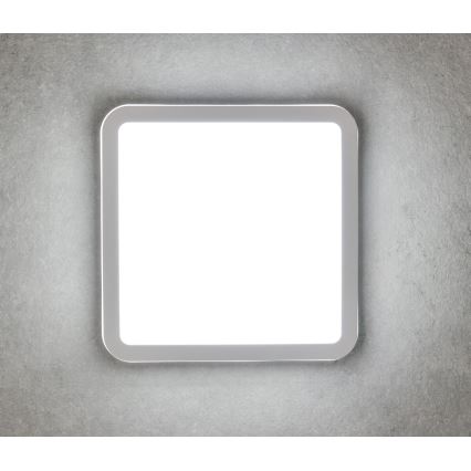 LED spoljna plafonska svetiljka sa senzorom pokreta BENO LED/24/30W/230V 3000/3500/4000K IP65 bela, kvadratna
