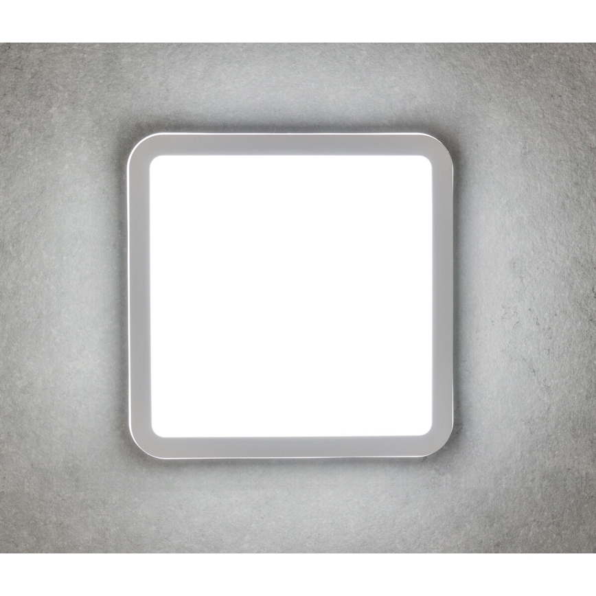 LED spoljna plafonska svetiljka sa senzorom pokreta BENO LED/24/30W/230V 3000/3500/4000K IP65 bela, kvadratna