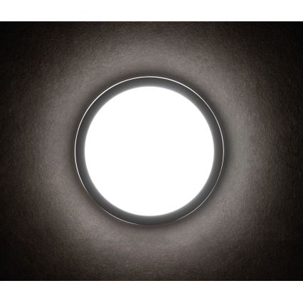 LED spoljašnje plafonsko svetlo sa senzorom pokreta BENO LED/24/30W/230V 3000/3500/4000K IP65, antracit, okruglog oblika