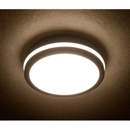 LED Spoljašnje stropno svetlo BENO LED/12/18W/230V 3000/3500/4000K IP65 antracit okruglo