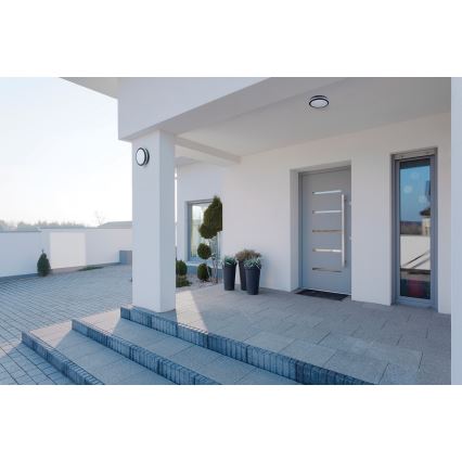 LED spoljno plafonsko svetlo sa senzorom pokreta BENO LED/12/18W/230V 3000/3500/4000K IP65 antracitno okruglo