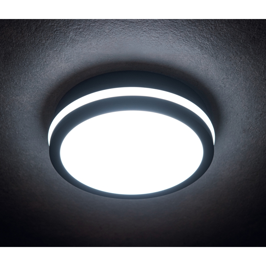 LED spoljno plafonsko svetlo sa senzorom pokreta BENO LED/12/18W/230V 3000/3500/4000K IP65 antracitno okruglo