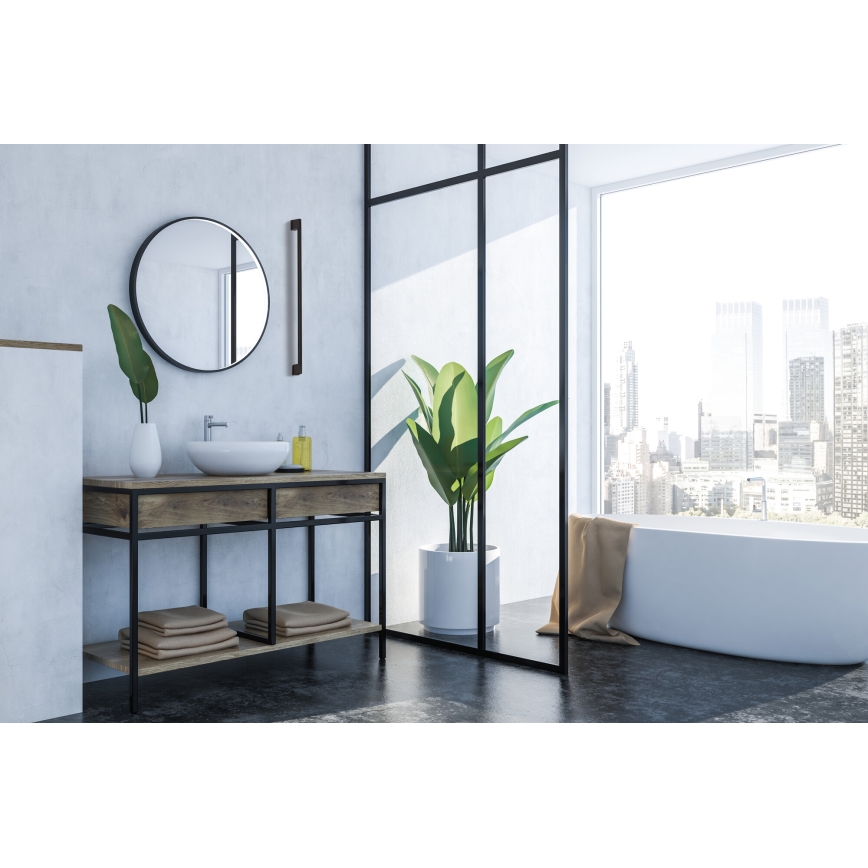 LED spoljašnje zidno svetlo YALTE LED/8W/230V 4000K IP54 crno