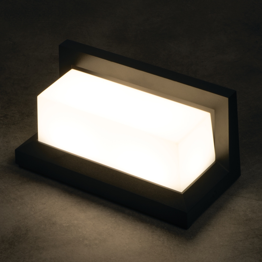 LED spoljašnje zidno svetlo LERTO LED/12W/230V IP54 crna