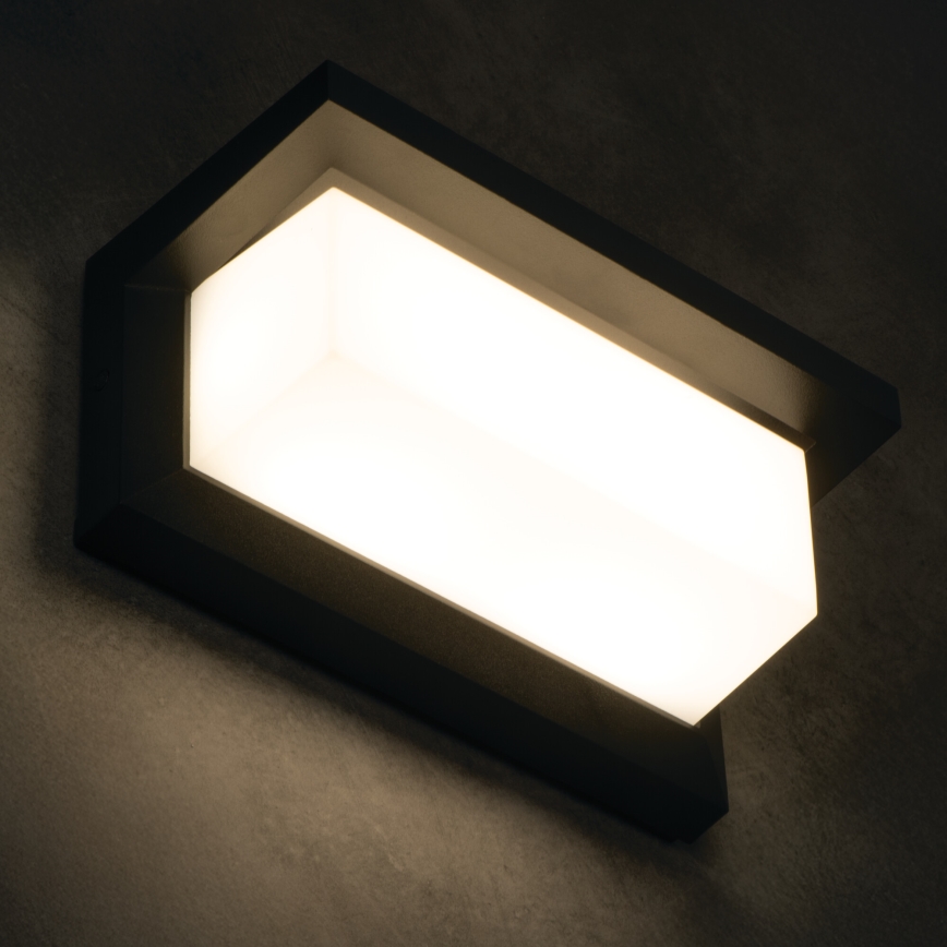 LED spoljašnje zidno svetlo LERTO LED/12W/230V IP54 crna
