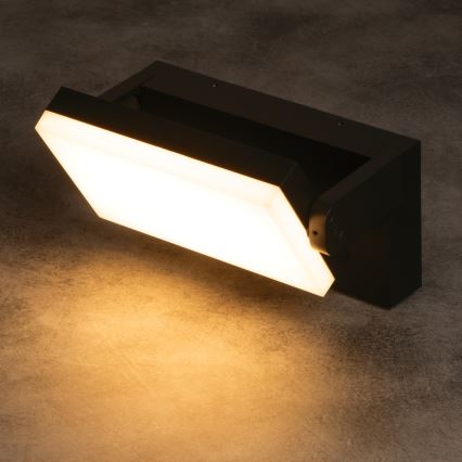 LED spoljna zidna svetiljka XERTO LED/20W/230V 3000/4000/6500K IP65 crna