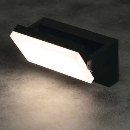LED spoljna zidna svetiljka XERTO LED/20W/230V 3000/4000/6500K IP65 crna