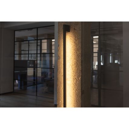 LED spoljašnja zidna svetiljka YALTE LED/8,5W/230V 3000/4000/6500K 93 cm IP54 crna