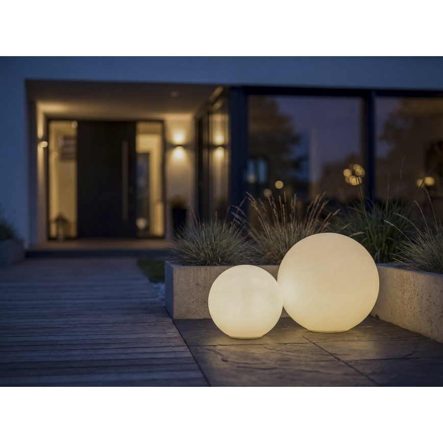Spoljna lampa STONO 1xE27/20W/230V, prečnik 30 cm, IP65, bela