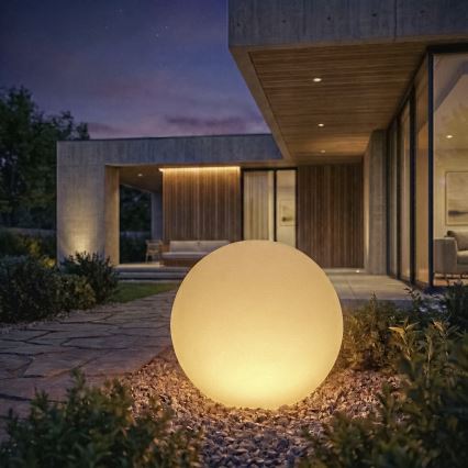 Spoljašnja lampa STONO 1xE27/20W/230V, prečnik 40 cm, IP65, bela