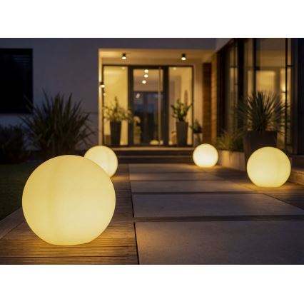 Spoljašnja lampa STONO 1xE27/20W/230V, prečnik 40 cm, IP65, bela