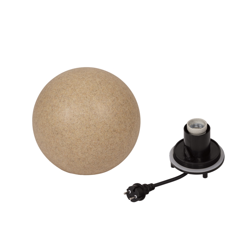 Spoljašnja lampa STONO 1xE27/15W/230V prečnik 20 cm IP65 bež